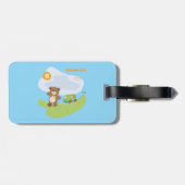 テディベアウェルカムベビー子供部屋デザイン ラゲッジタグ (裏面横)