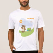 テディベアウェルカムベビー子供部屋デザイン Tシャツ (正面)