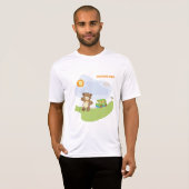 テディベアウェルカムベビー子供部屋デザイン Tシャツ (正面フル)