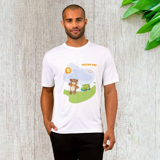 テディベアウェルカムベビー子供部屋デザイン Tシャツ