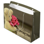 テディベアウェルカムベビー ラージペーパーバッグ (裏面アングル)