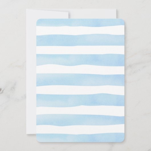 テディベアウエアリーウェイトベビー誕生日 招待状 (裏面)