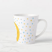 テディベアオンザムーンベビー誕生統計 カフェラテマグ (右)