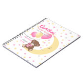 テディベアオンザムーンベビー誕生統計 ノートブック (左側)