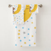 テディベアオンザムーンベビー誕生統計 バスタオルセット (インサイチュ)