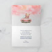 テディベアカーベビー初バレンタインデー シーズンカード (内部)