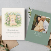 テディベアガーデンクラシックベビーシャワー 招待状