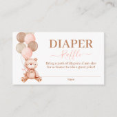 テディベアガールおむつくじ エンクロージャーカード (正面)