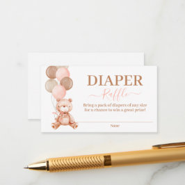 テディベアガールおむつくじ エンクロージャーカード