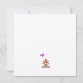 テディベアガールズ1st誕生日パーティー 招待状 (裏面)