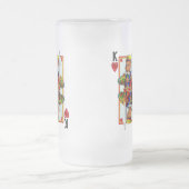 テディベアキングハート フロストグラスビールジョッキ (中央)