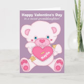 テディベアグランディガールバレンタイン シーズンカード (正面)