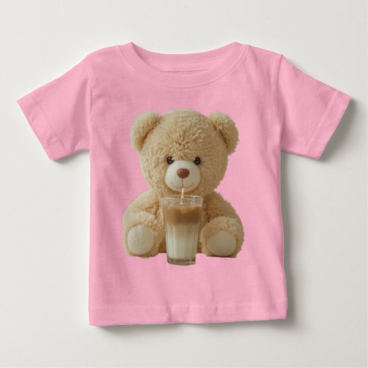 テディベアコールドブリュー ベビーTシャツ (正面)