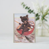 テディベアゴーズ魚釣り ポストカード (スタンド正面)