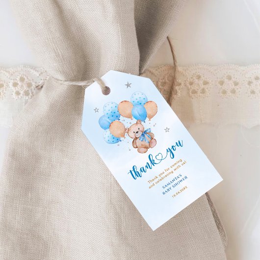 テディベアサンキューギフトラベル ギフトタグ