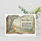 テディベアシャワーパーソナライズされた招待状 招待状 (スタンド正面)