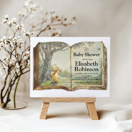 テディベアシャワーパーソナライズされた招待状 招待状