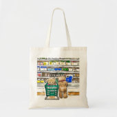 テディベアショッピングaiがアートを生み出した トートバッグ (正面)