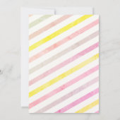 テディベアスイカストライプの誕生日 招待状 (裏面)