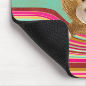 テディベアストライプイン マウスパッド (コーナー)