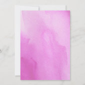 テディベアストークビアービアーズピンクのベビーシャワー 招待状 (裏面)