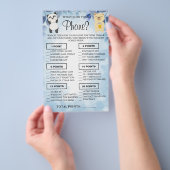 テディベアズあなたの電話に何がシャワーゲームカード チラシ (ハンドル)