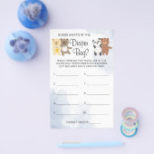 テディベアズおむつバッグシャワーゲーム チラシ (シングル)