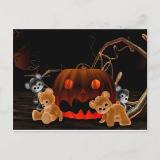テディベアズハロウィンはがき ポストカード