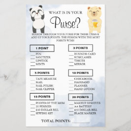 テディベアズ財布の中にあるものをシャワーゲームカード チラシ