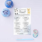 テディベアズ財布の中にあるものをシャワーゲームカード チラシ (シングル)