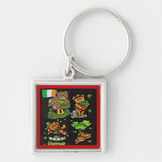 テディベアセントパトリックのデイコレクション キーホルダー (正面)
