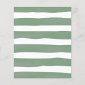 テディベアセージ緑のテーブル番号記号 (裏面)