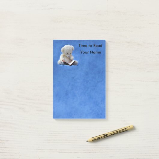 テディベアタイムトゥリード4x6 ポストイット (デスク上)