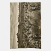 テディベアチョラサボスデザートプラント キッチンタオル (縦)