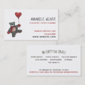 テディベアチルドレンイベントプランナー 名刺 (正面/裏面)