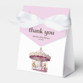 テディベアツイン女子ベビーシャワーお気に入りボックス フェイバーボックス