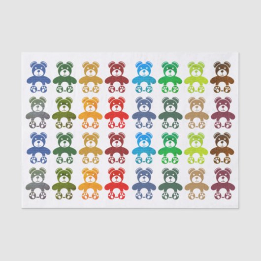 テディベアティッシュペーパー 薄葉紙 (正面)