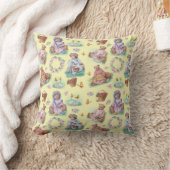 テディベアティータイムヴィンテージパステル クッション (ブランケット)