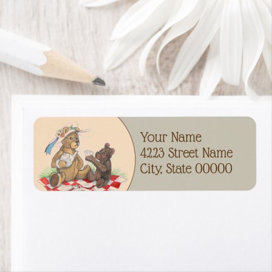 テディベアティーパーティー ラベル (インサイチュ)