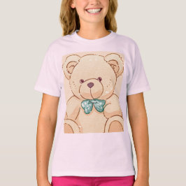 テディベアデザインの子供用Tシャツ Tシャツ