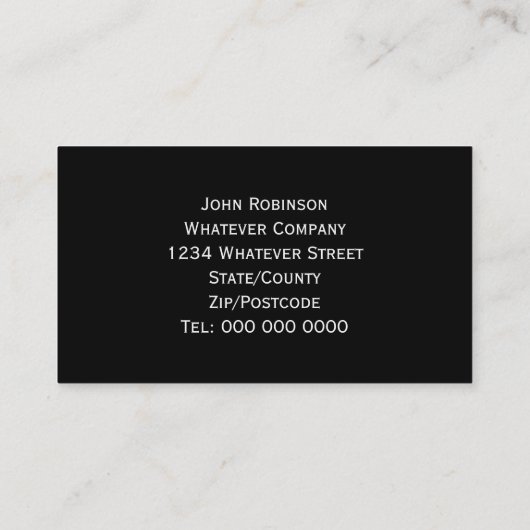 テディベアデザイン名刺 名刺 (裏面)