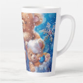 テディベアデジタルアート カフェラテマグ (右)