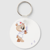 テディベアナースキーチェーン キーホルダー (正面)