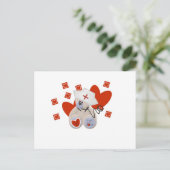 テディベアナースラブTシャツ&ギフト ポストカード (スタンド正面)