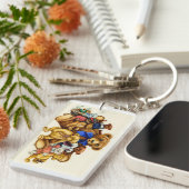 テディベアハグズキーチェカスタマイズーン キーホルダー (正面右)