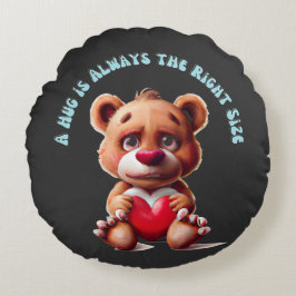 テディベアハグ ラウンドクッション