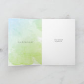 テディベアハッピーバースデーグリーティングカード サンキューカード (内部)