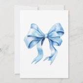 テディベアバカラフルルーンベアリー第1誕生日 招待状 (裏面)