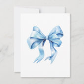 テディベアバカラフルルーンベアリー第1誕生日 招待状 (裏面)