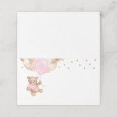 テディベアバラ金ゴールドバルーン赤ちゃんシャワー プレイスカード (外部開封)